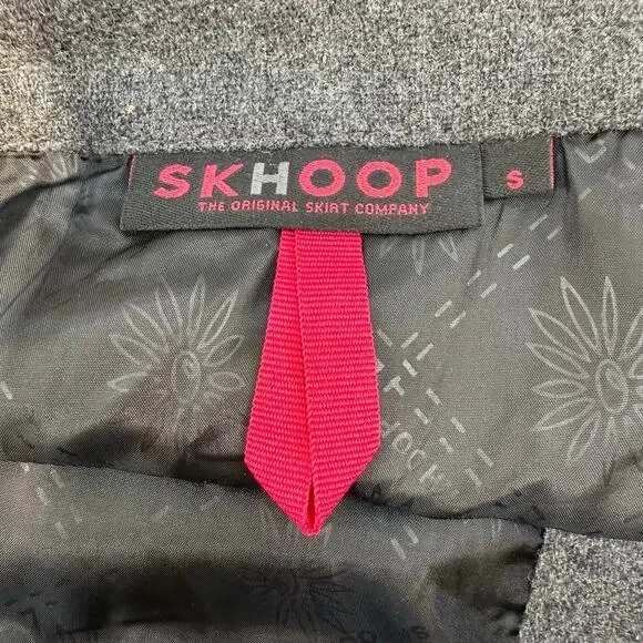 SKHOOP Mini Skirt Women's S Grey Wool Lined Ski Skirt Winter Skirt Sweden EUC - Picture 7 of 13